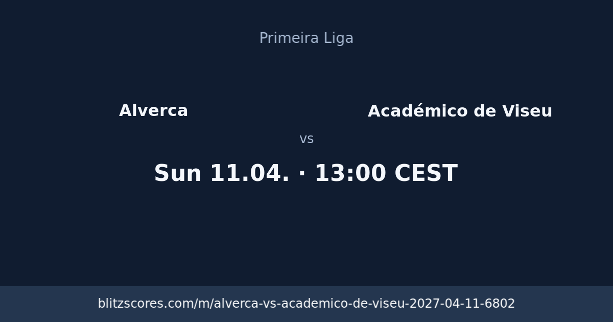 Alverca vs Académico de Viseu score card
