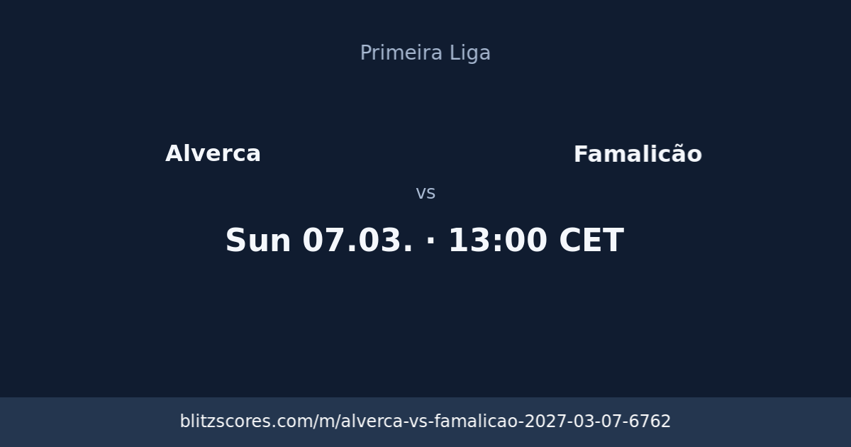 Alverca vs Famalicão score card