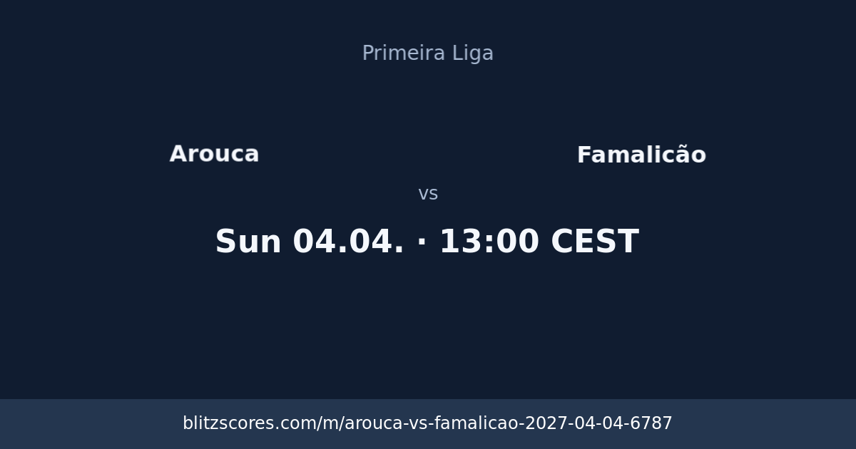 Arouca vs Famalicão score card