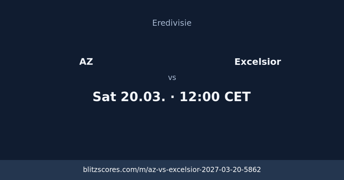 AZ vs Excelsior score card