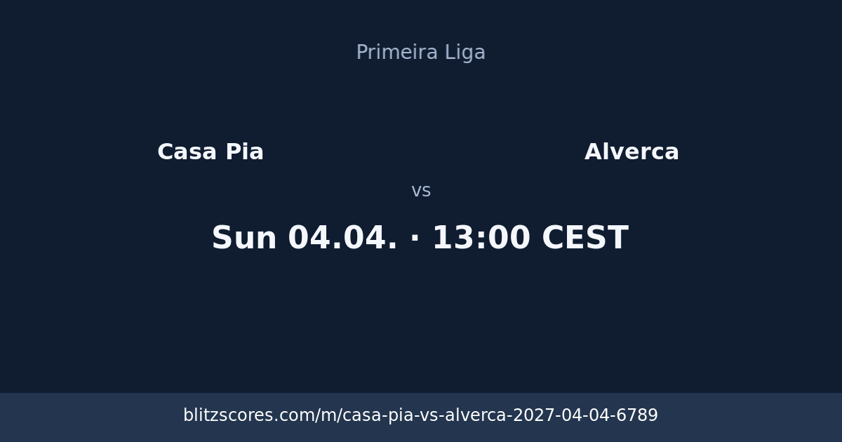 Casa Pia vs Alverca score card