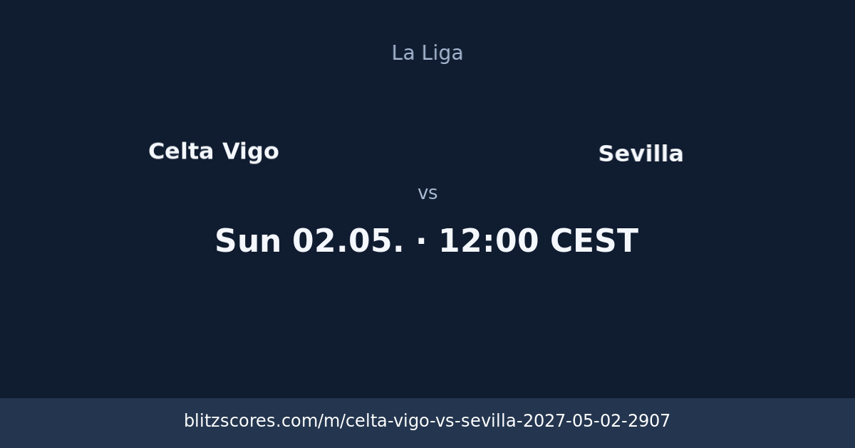Celta Vigo vs Sevilla score card