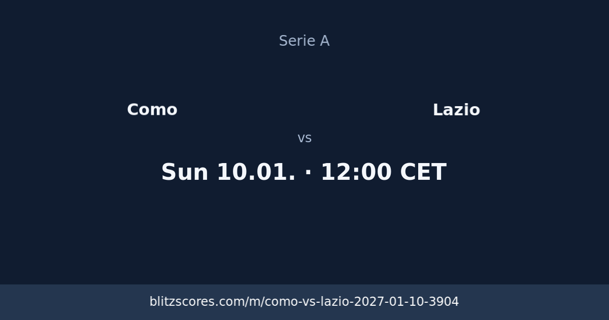 Como vs Lazio score card