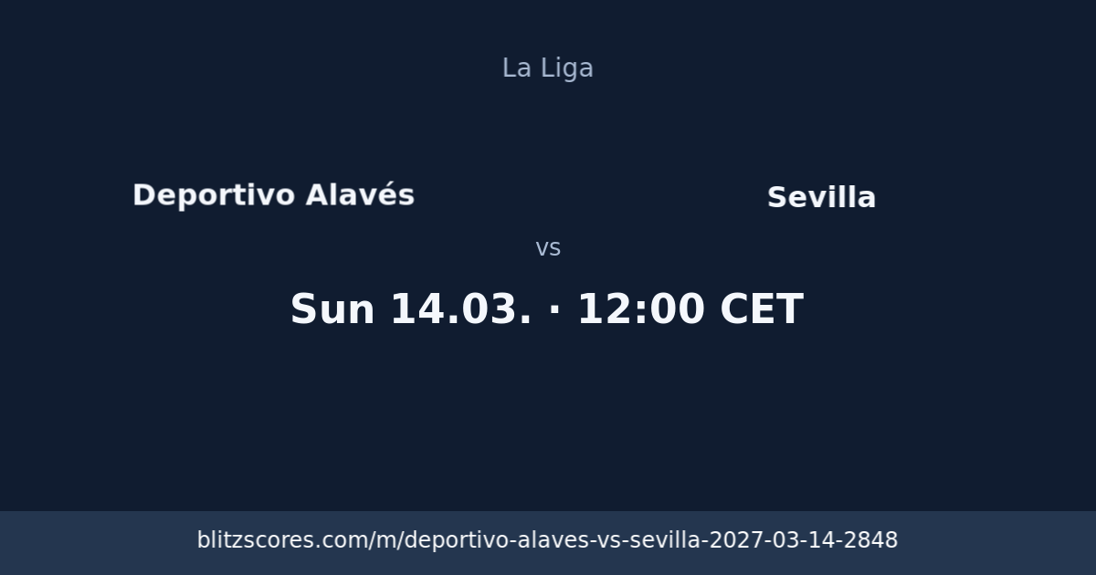 Deportivo Alavés vs Sevilla score card