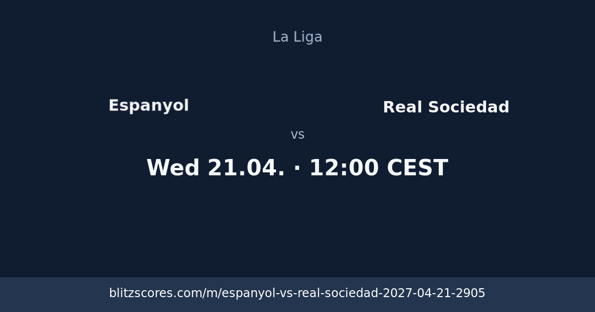 Espanyol vs Real Sociedad score card