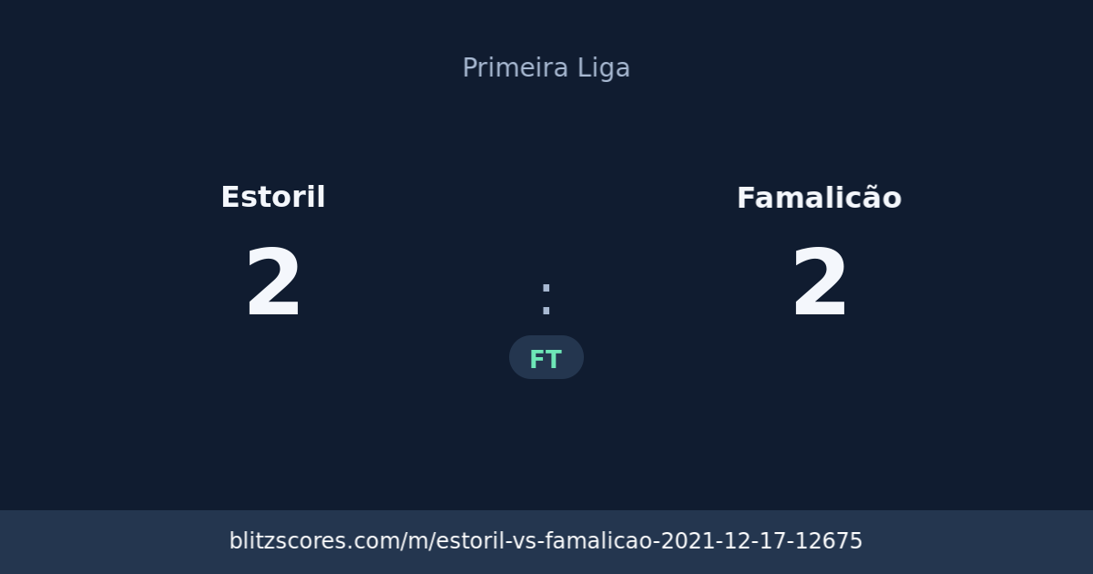 Estoril vs Famalicão score card