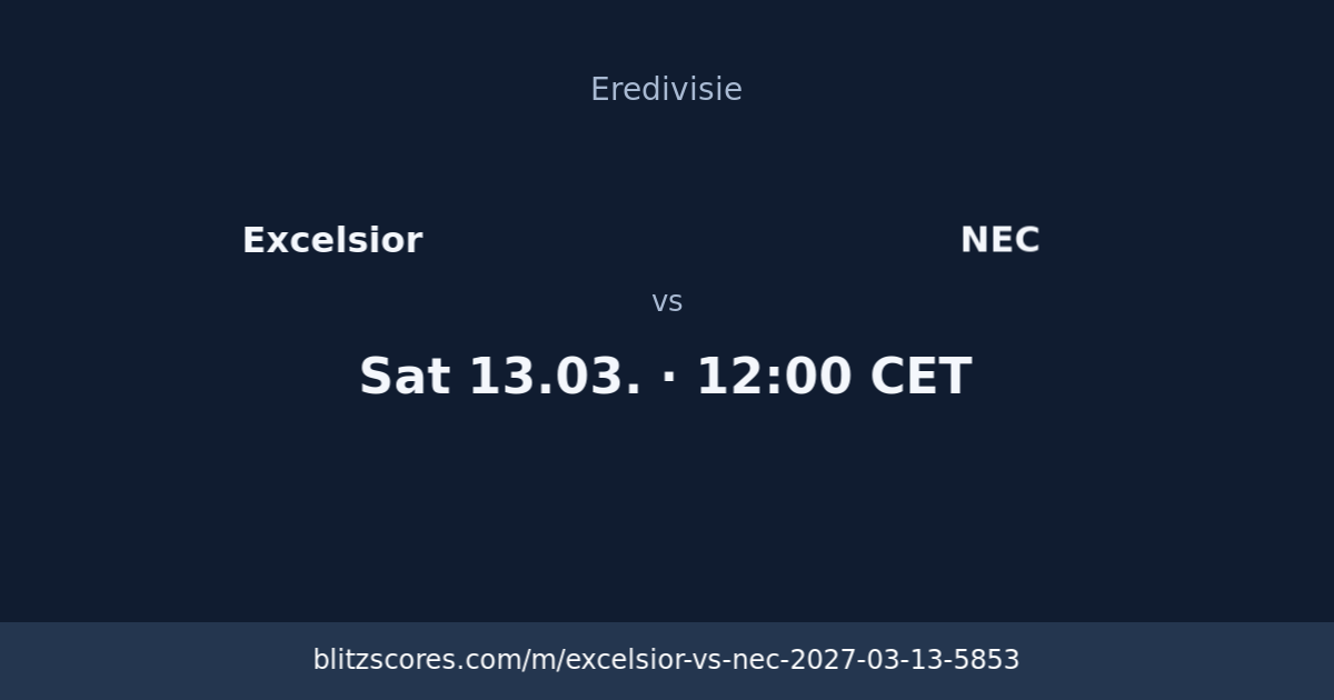 Excelsior vs NEC score card