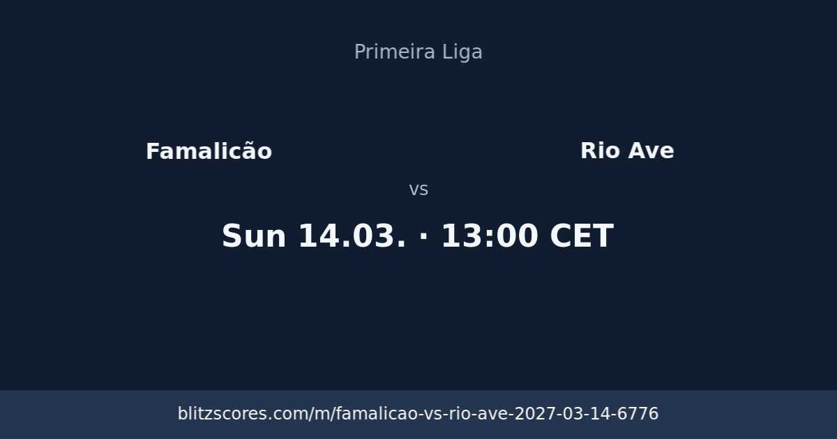 Famalicão vs Rio Ave score card