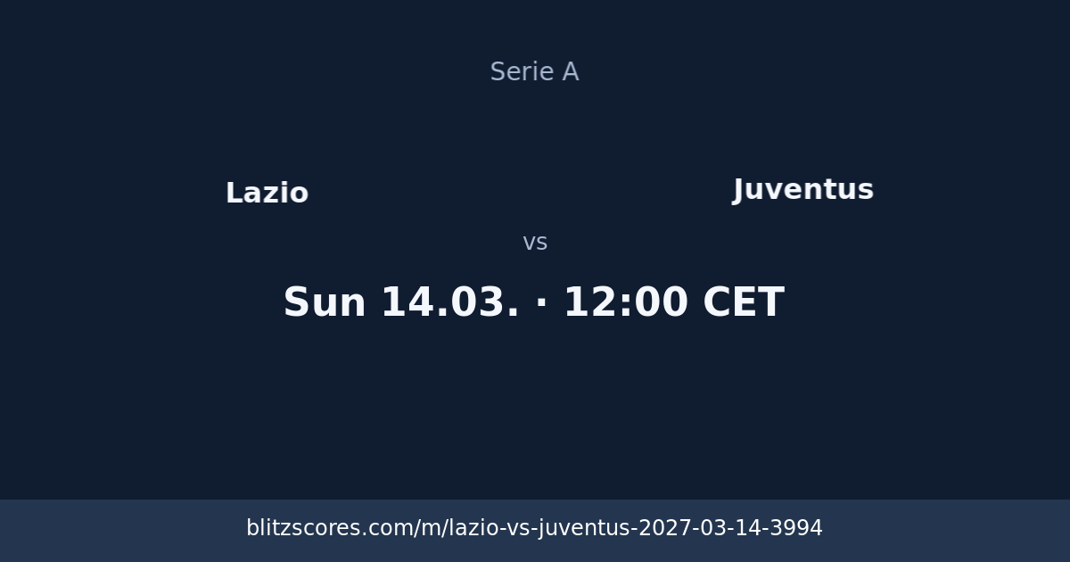 Lazio vs Juventus score card