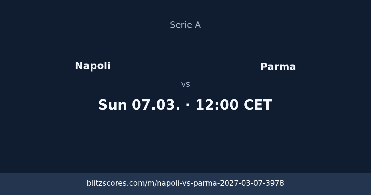 Napoli vs Parma score card