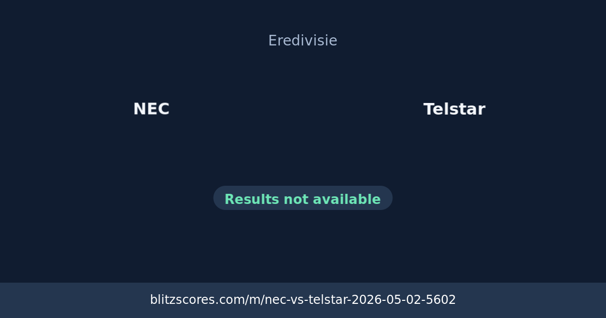 NEC vs Telstar score card