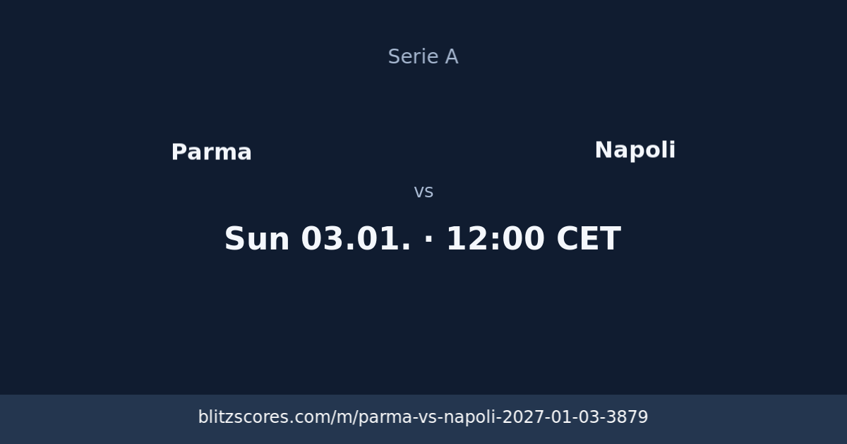 Parma vs Napoli score card