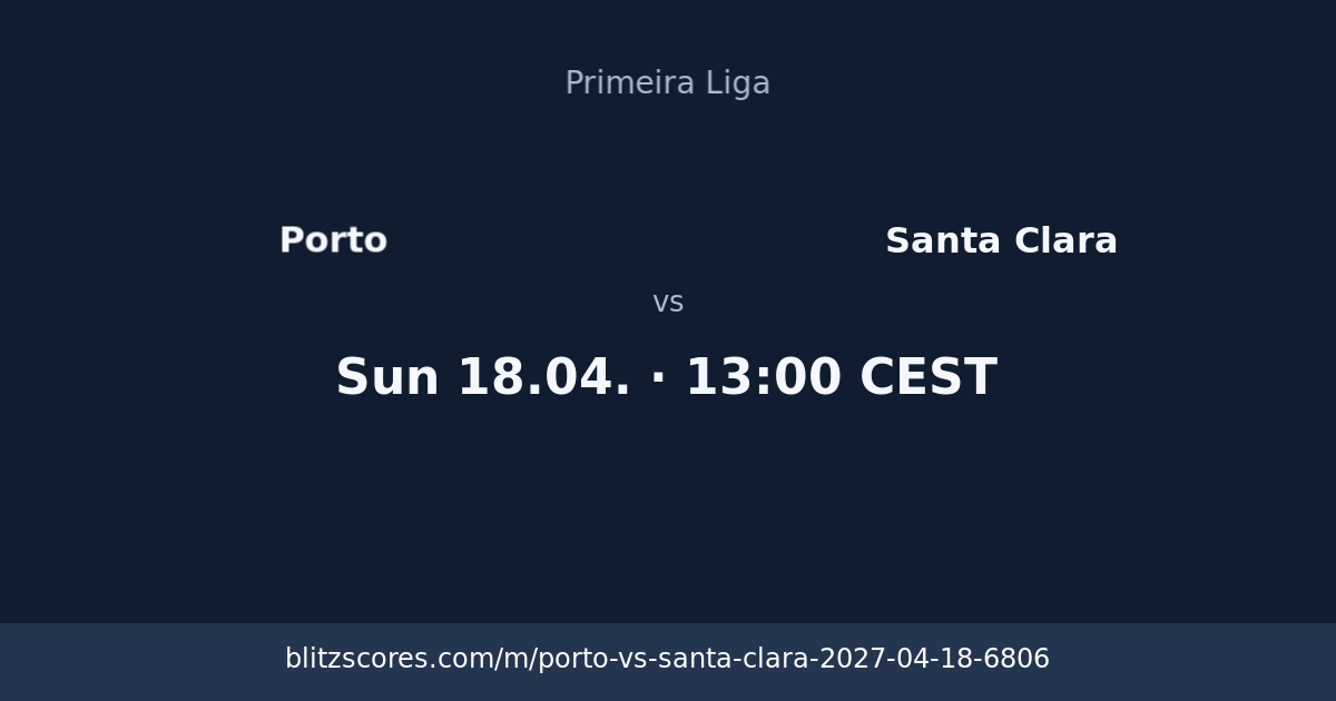 Porto vs Santa Clara score card