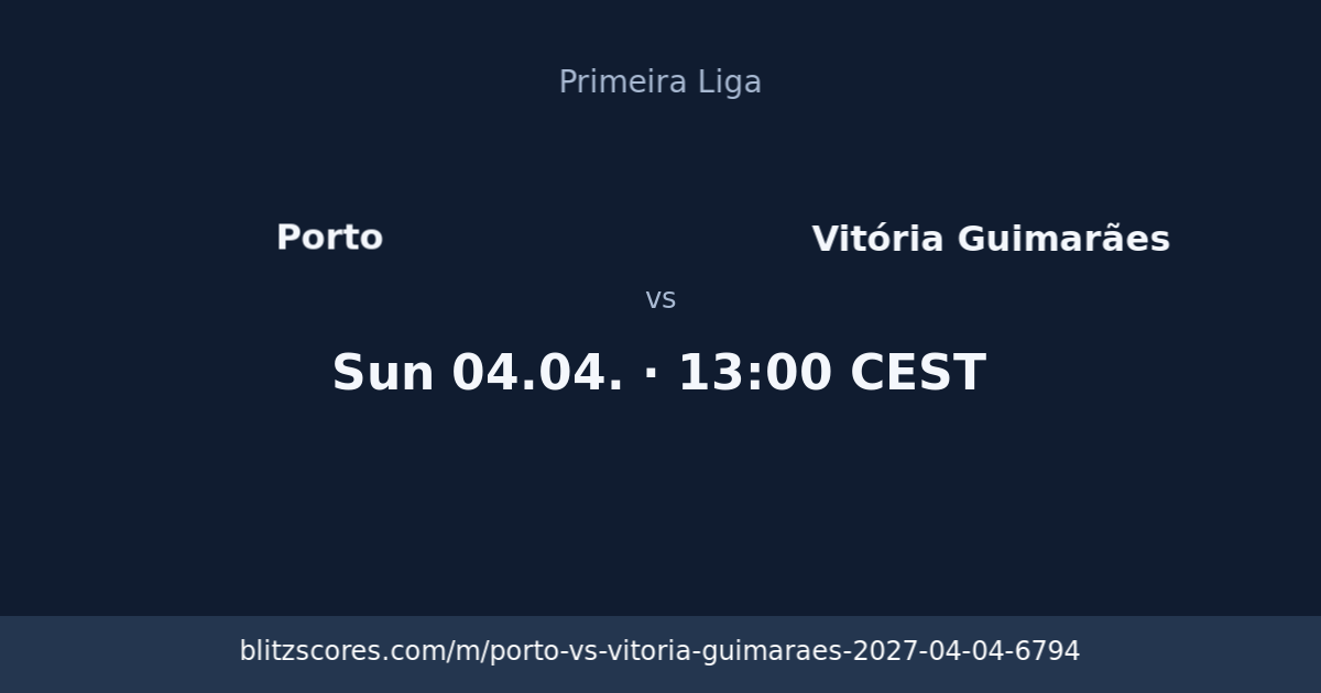 Porto vs Vitória Guimarães score card