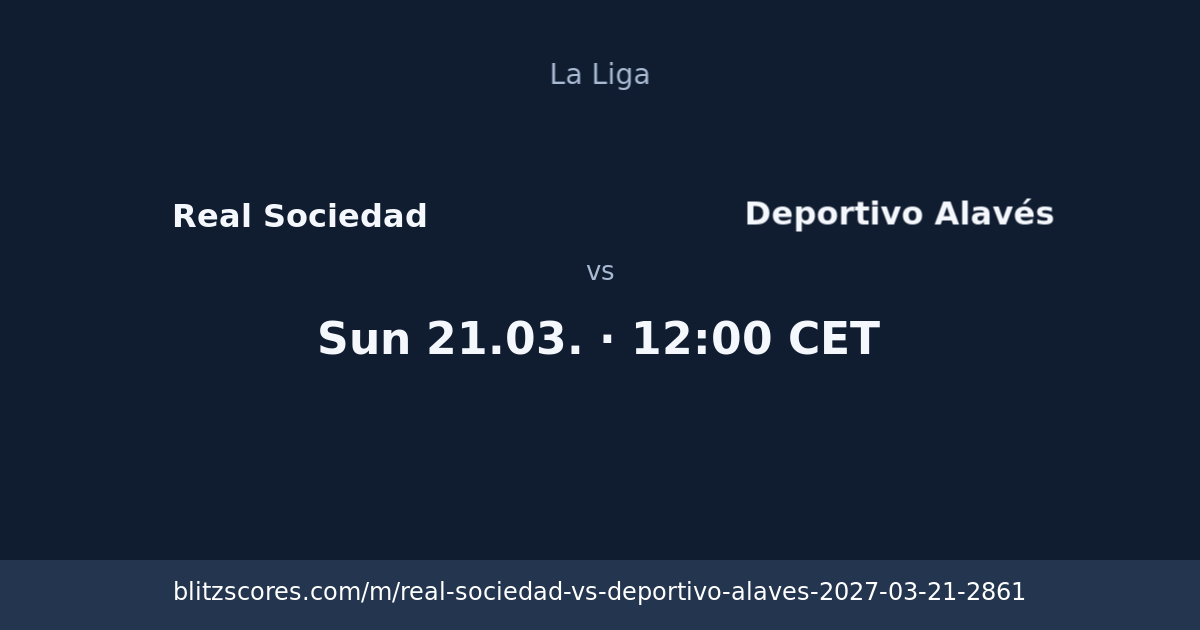 Real Sociedad vs Deportivo Alavés score card