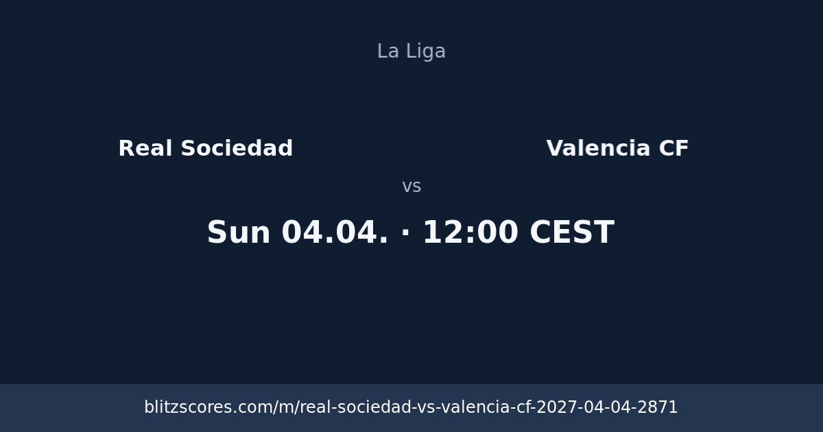 Real Sociedad vs Valencia CF score card