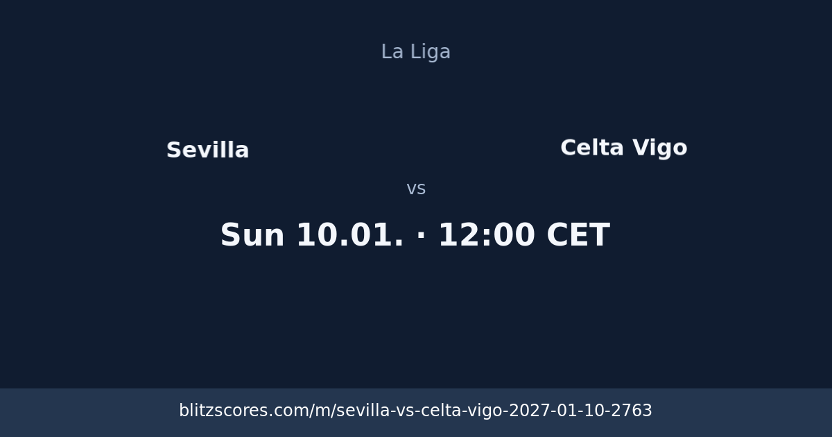 Sevilla vs Celta Vigo score card