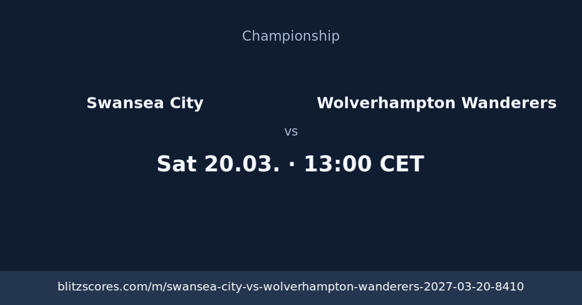 Swansea City vs Wolverhampton Wanderers score card