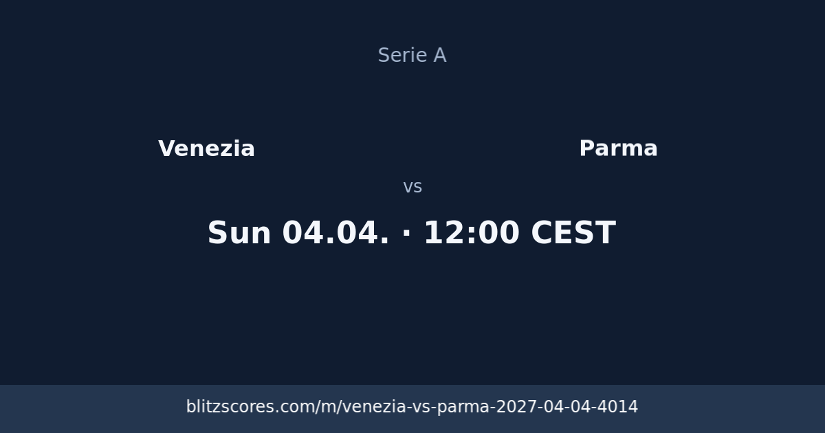 Venezia vs Parma score card