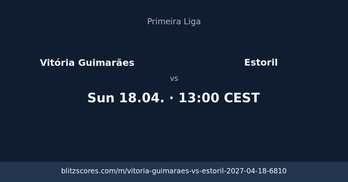Vitória Guimarães vs Estoril score card
