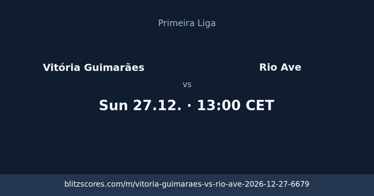 Vitória Guimarães vs Rio Ave score card