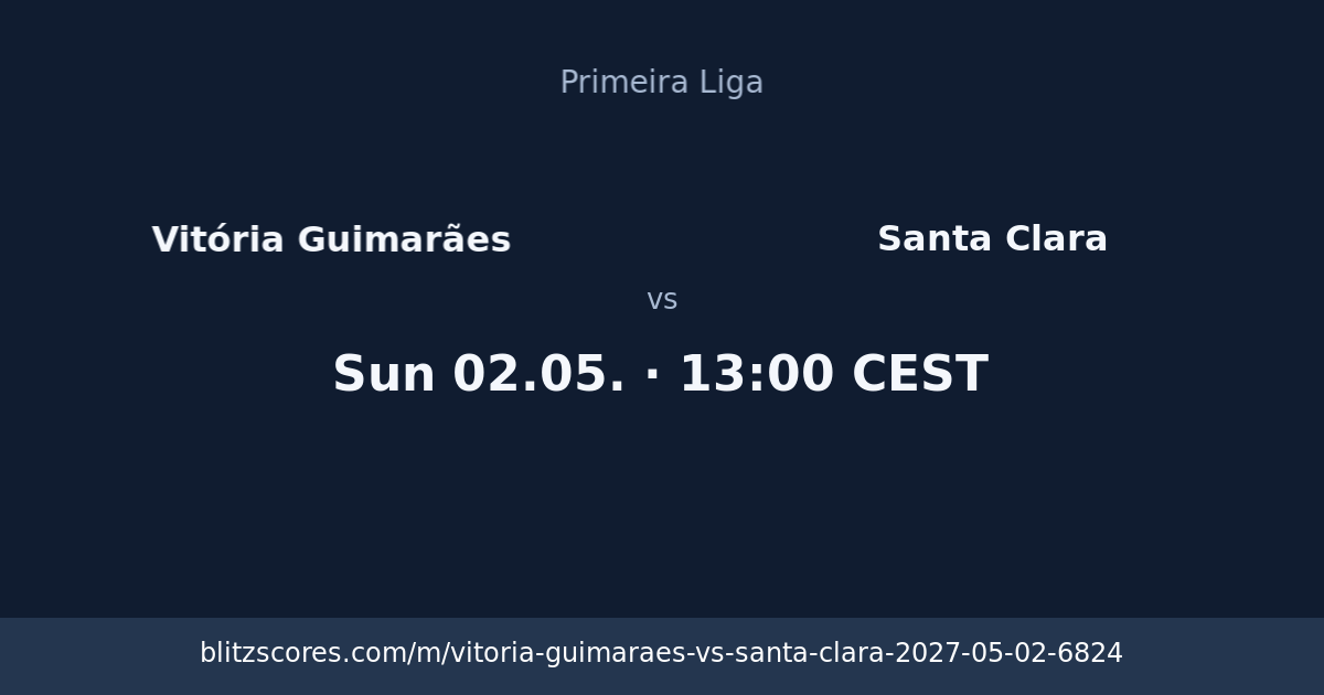 Vitória Guimarães vs Santa Clara score card