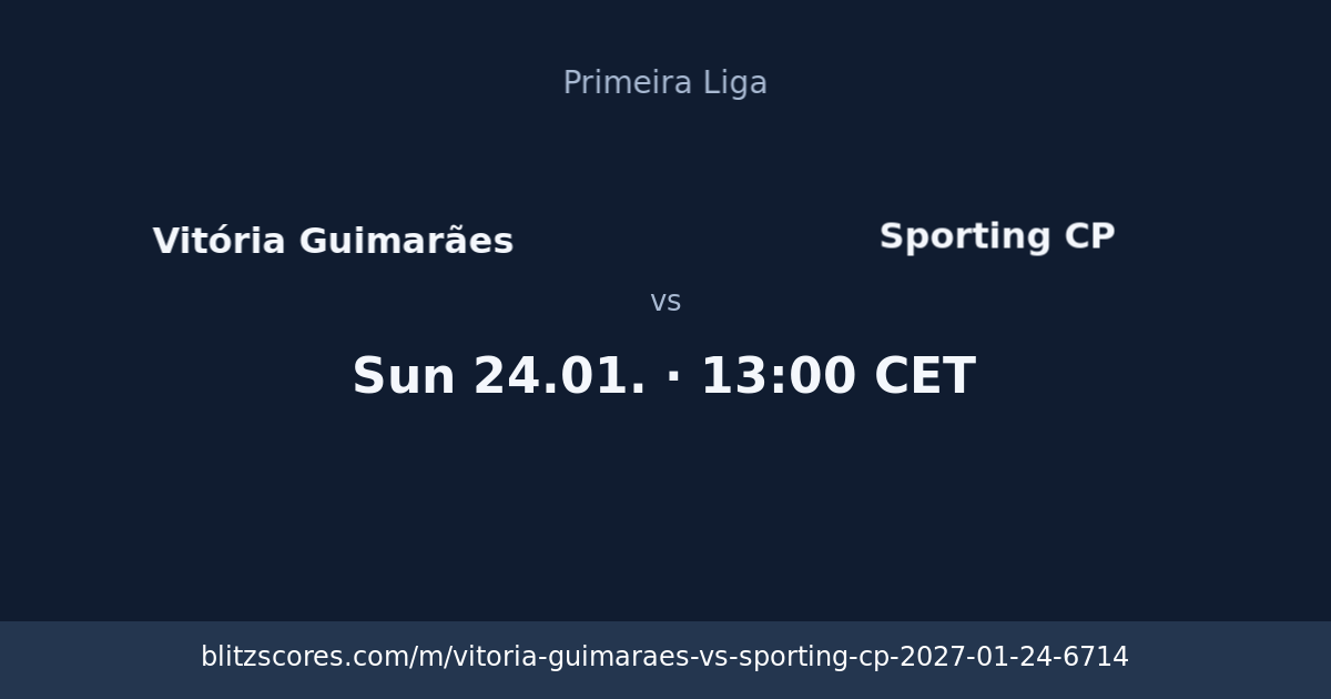 Vitória Guimarães vs Sporting CP score card