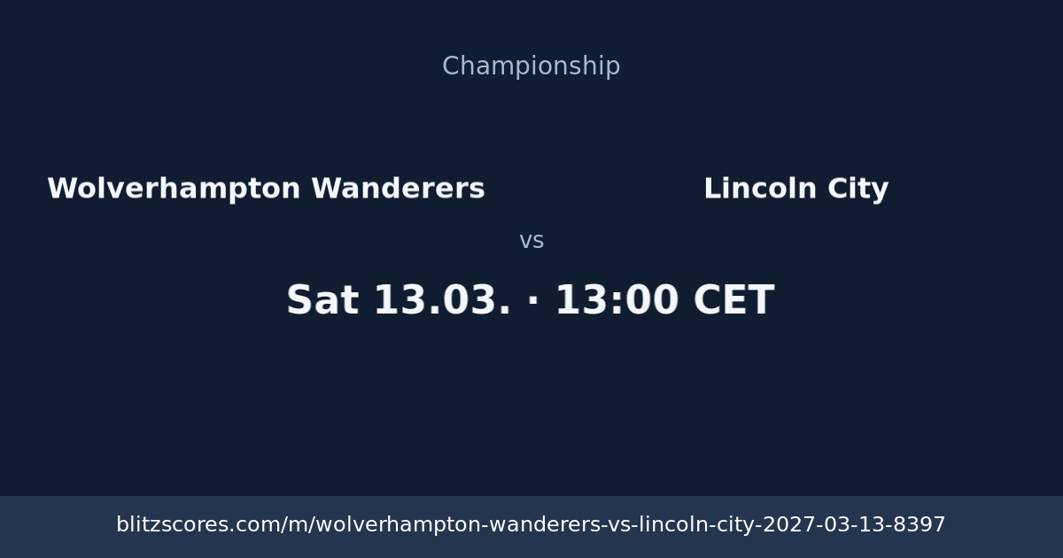 Wolverhampton Wanderers vs Lincoln City score card
