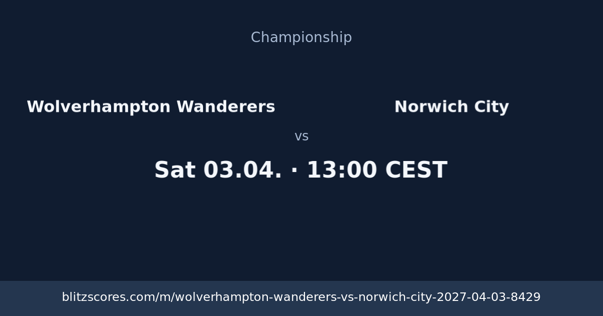 Wolverhampton Wanderers vs Norwich City score card